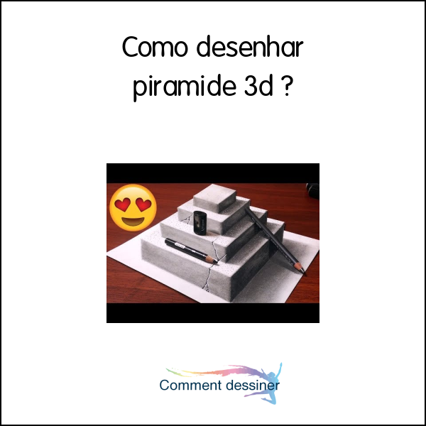 Como desenhar piramide 3d